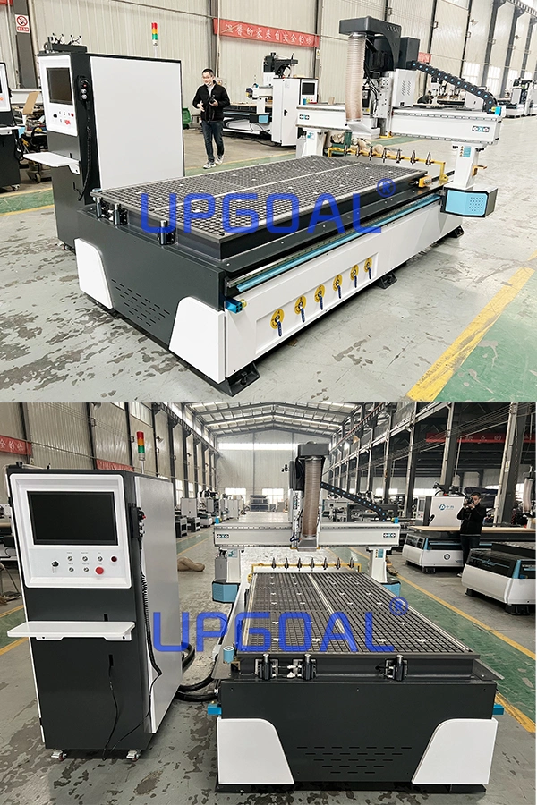 1300*2500mm 6.0kw Automatic Tools Changing Woodworking CNC Router Machine with Syntec 60CB Controller/Servo Motor/8PCS Tools Changing 20% off